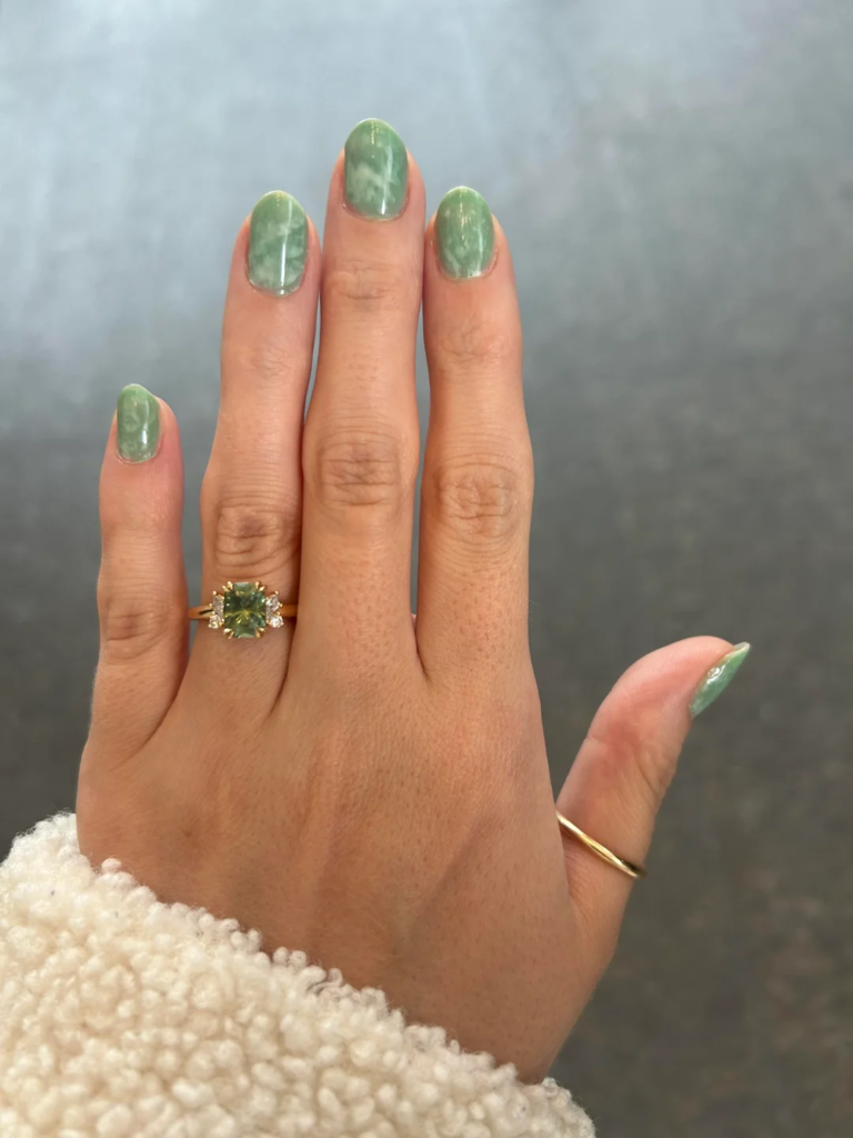Jade Nails: Elegant Green Nail Designs, Meaning, Trends & Manicure Ideas (2026 Guide) 2 Classic Jade Nail Designs