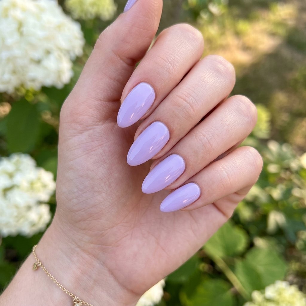 Lavender Gloss Nails