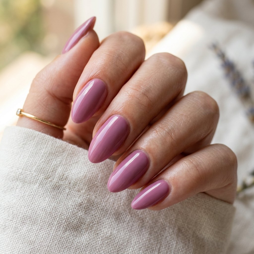 Soft Mauve June Nails