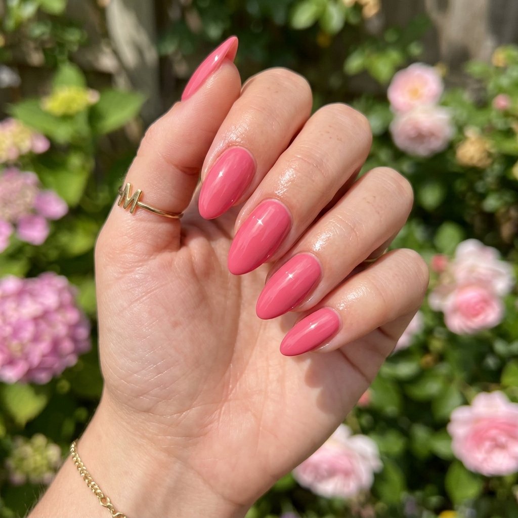 Strawberry Pink Nails