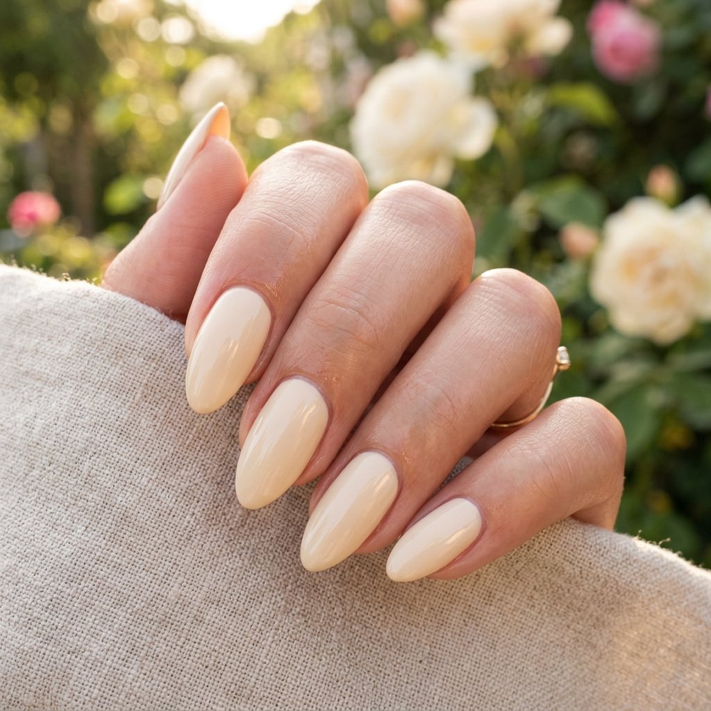 Creamy Vanilla Almond Nails