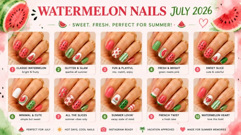 Watermelon Nails July 2026