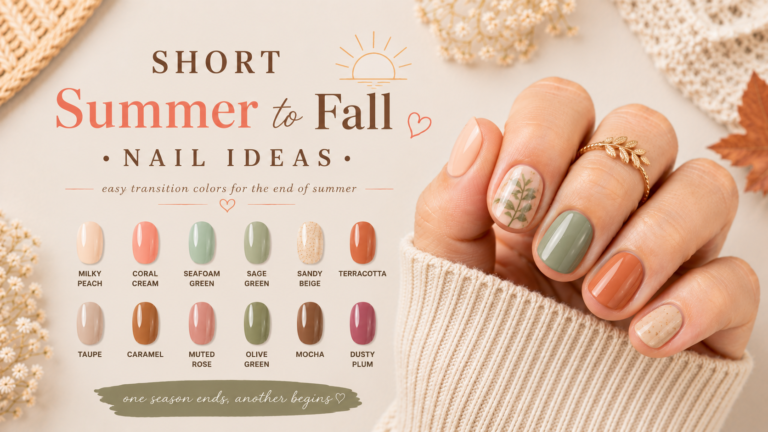 Short Summer to Fall Nails
