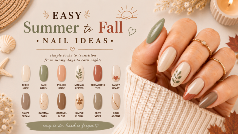 Easy Summer to Fall Nails