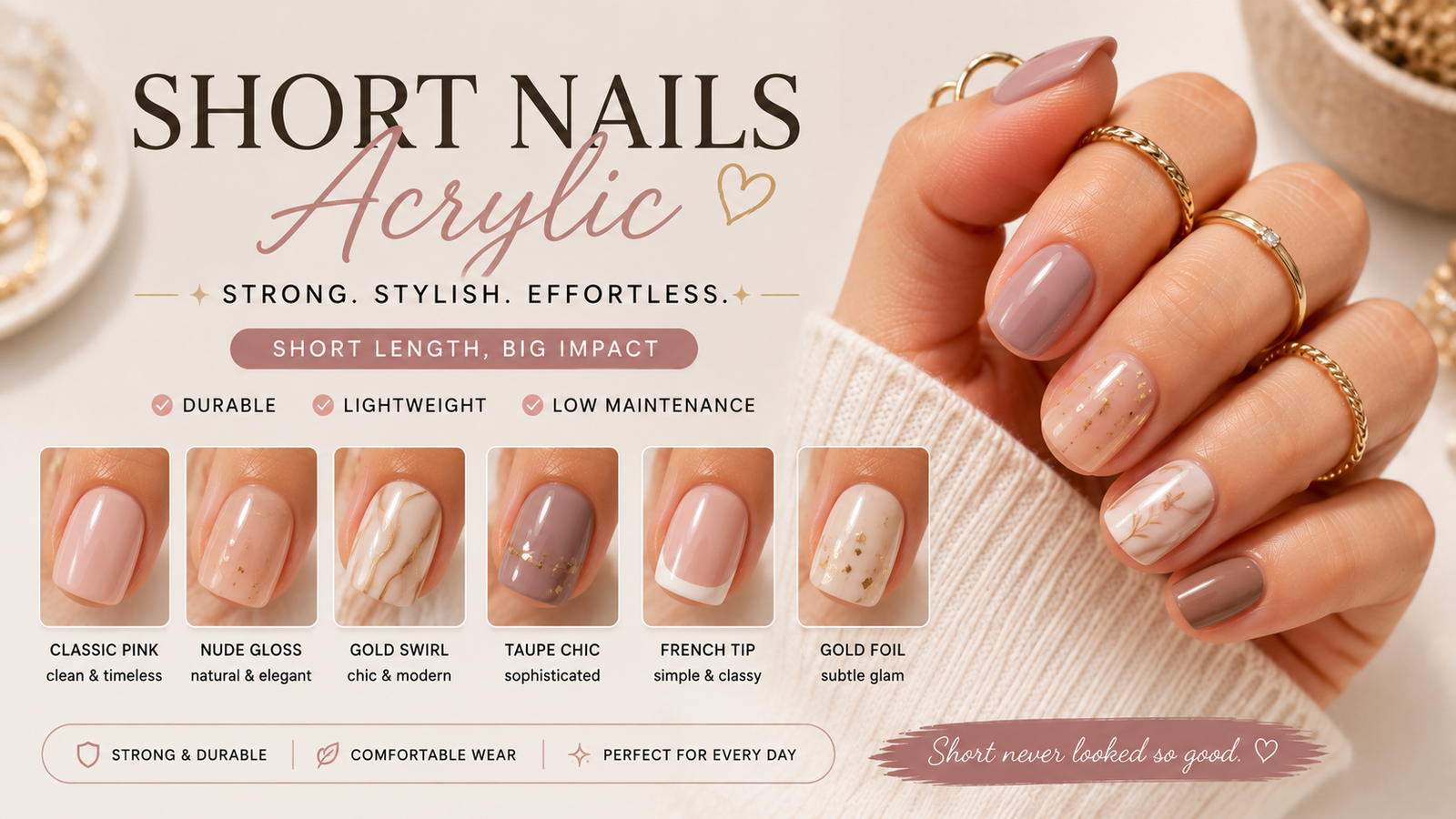 Short Nails Acrylic