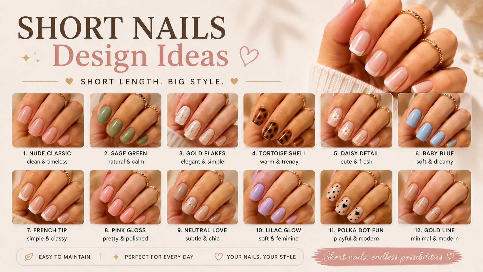 Short Nails Design Ideas