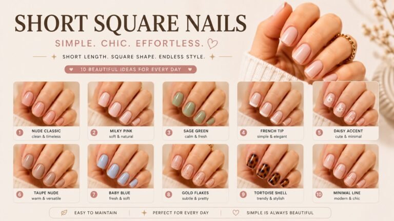 Short Nails Square