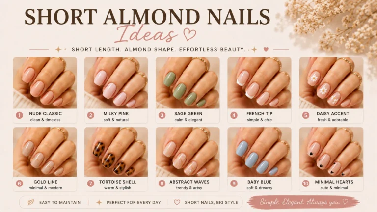 Short Nails Almond