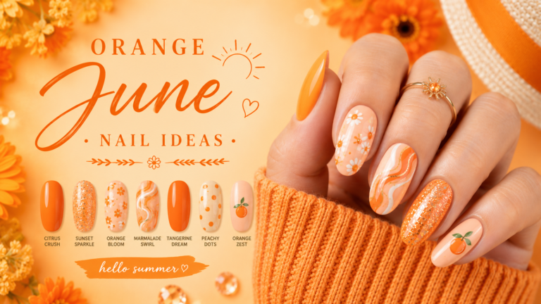 Orange June Nail Ideas