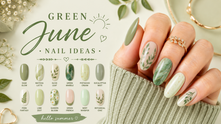 Green June Nail Ideas