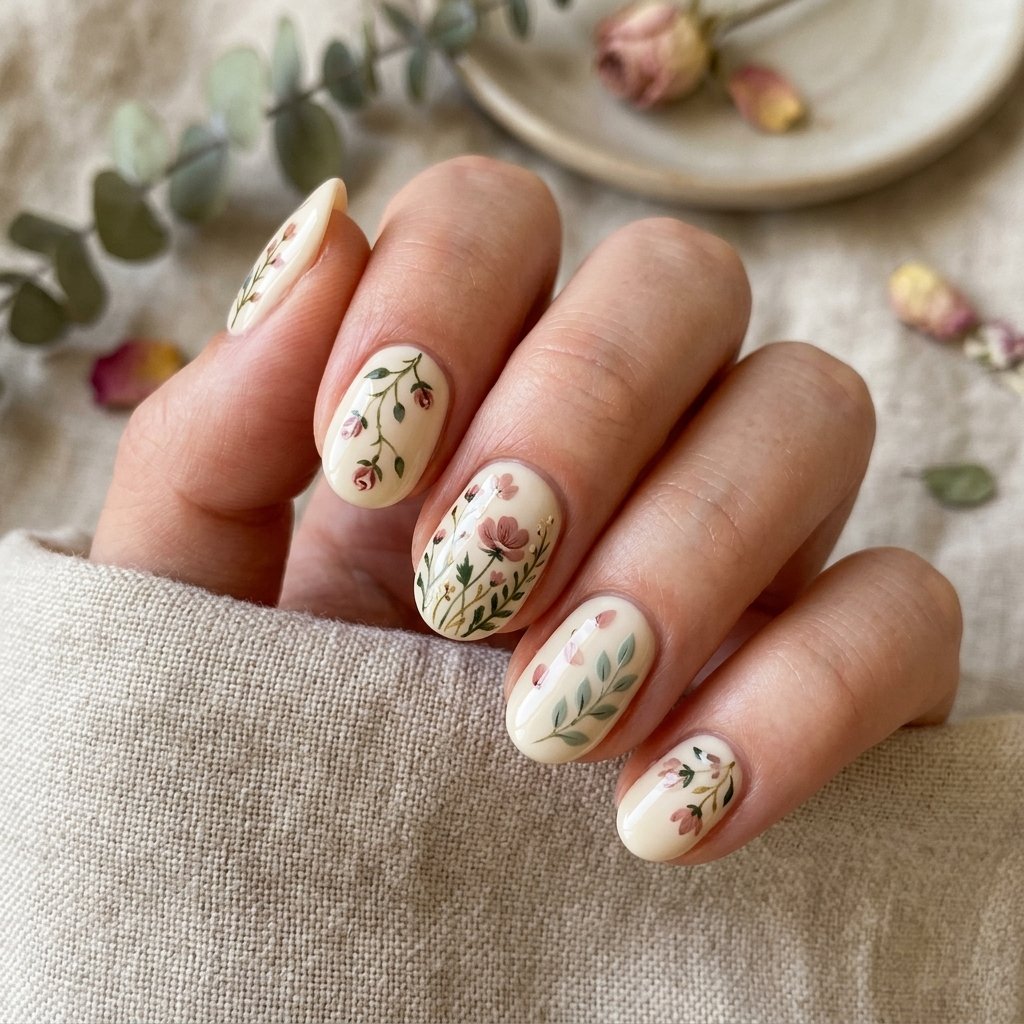 Botanical Pressed Flower Design