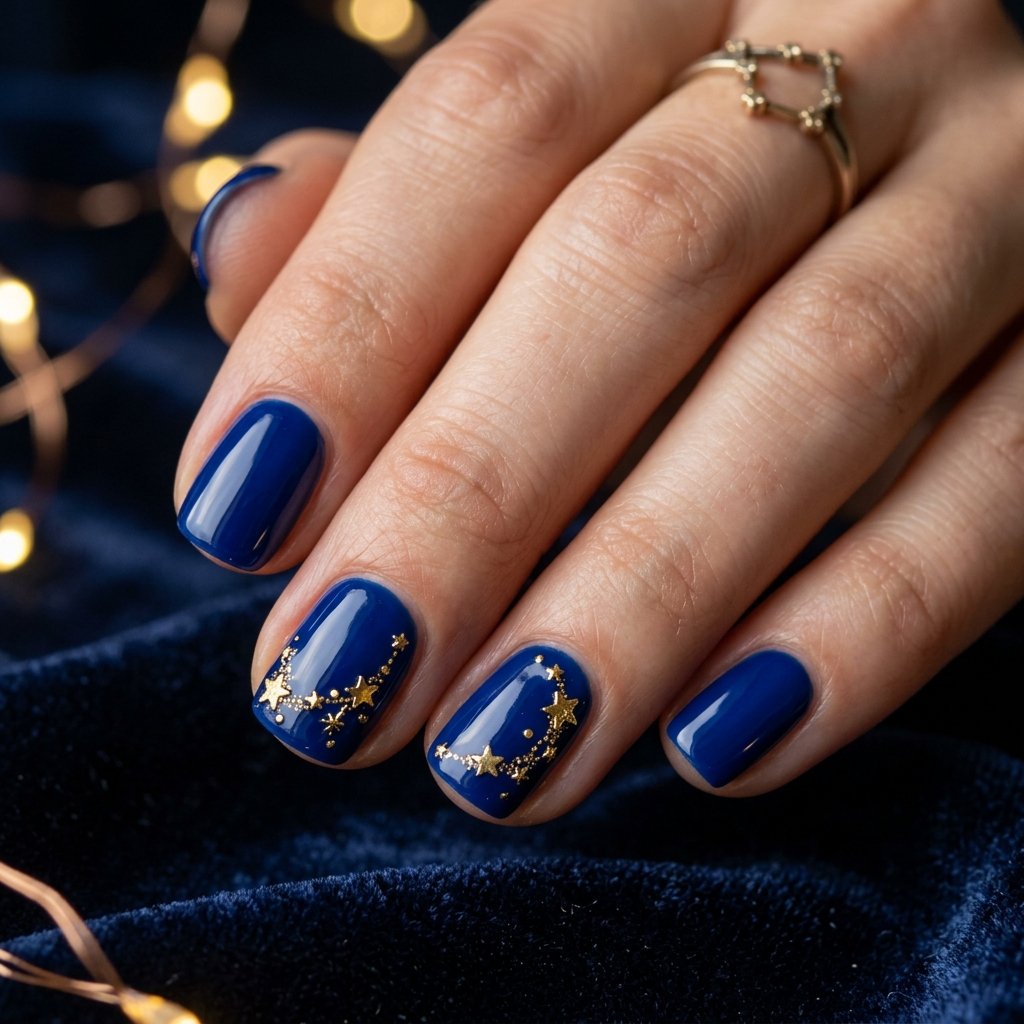 Small Star Cluster Accent Nails