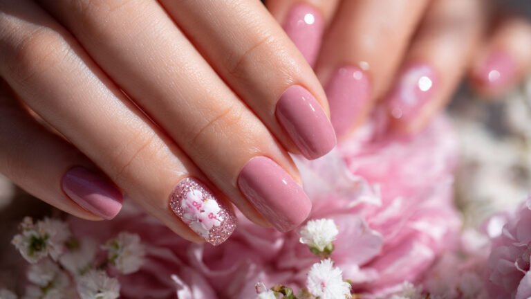 Pink Summer Nails