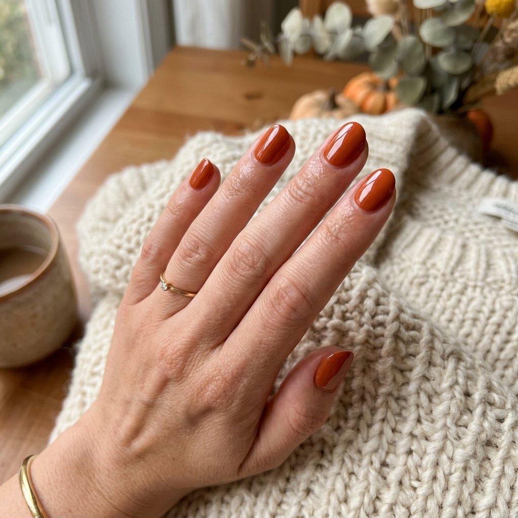 Burnt Orange Nails