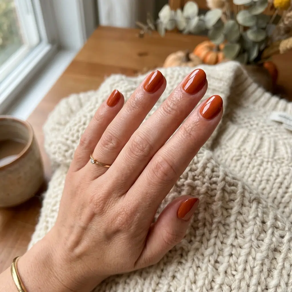 Burnt Orange Nails