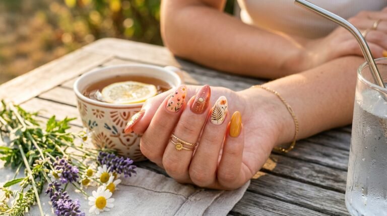 August Almond Nails
