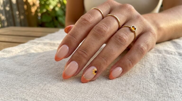 August French Tip Nails