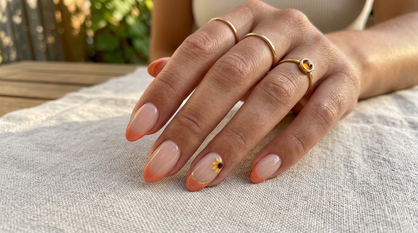 August French Tip Nails