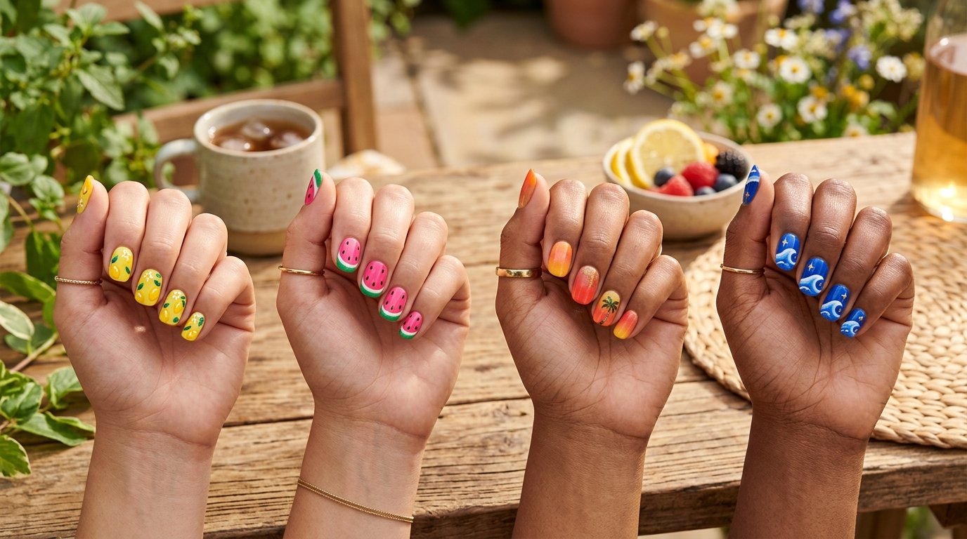 August Short Nail Ideas