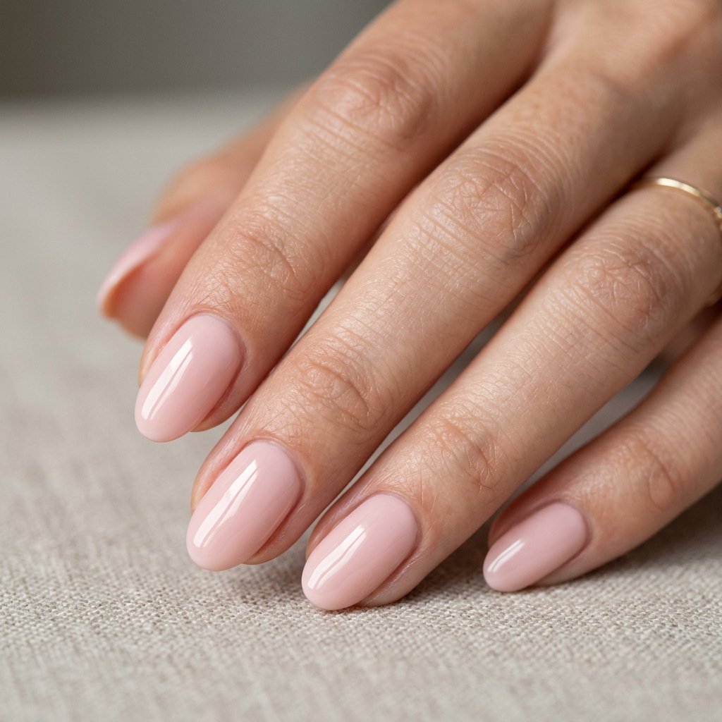 Soft Blush Gloss Nails