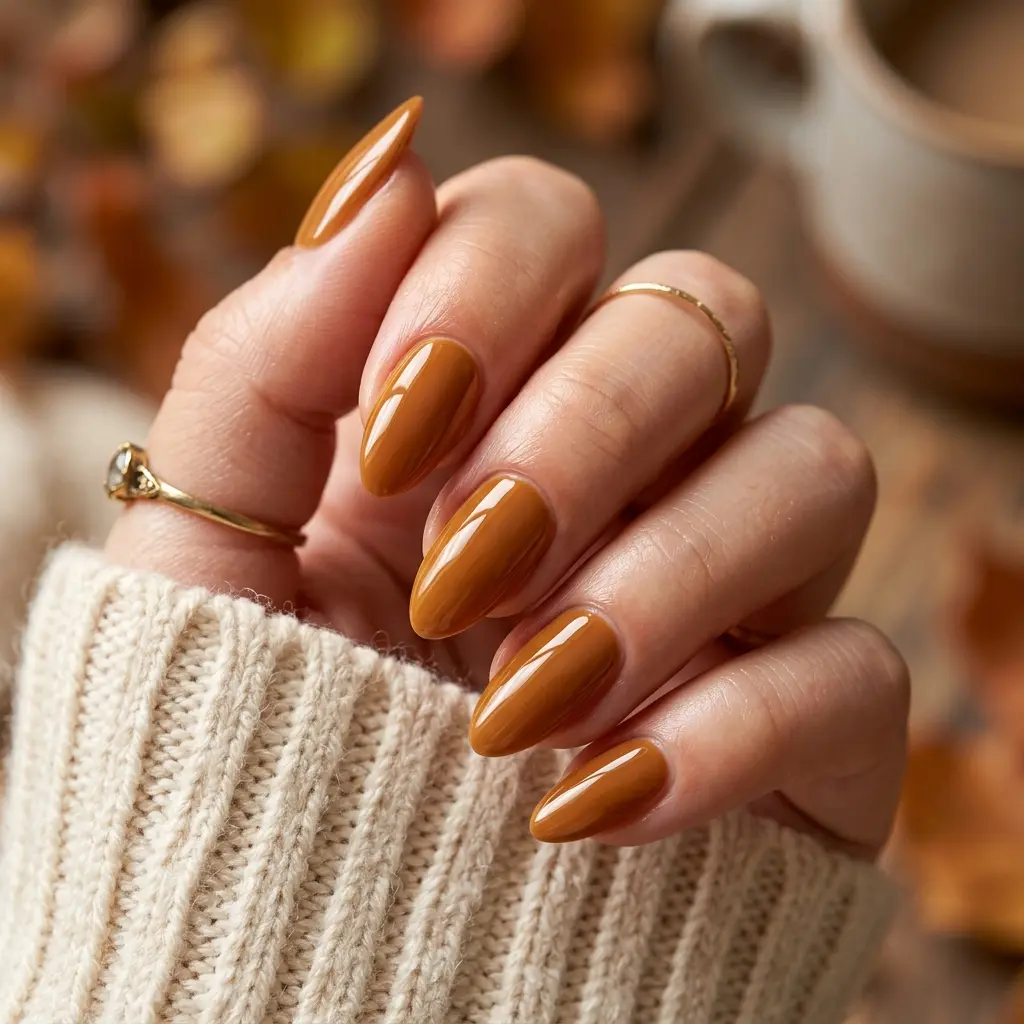 Burnt Caramel Nails