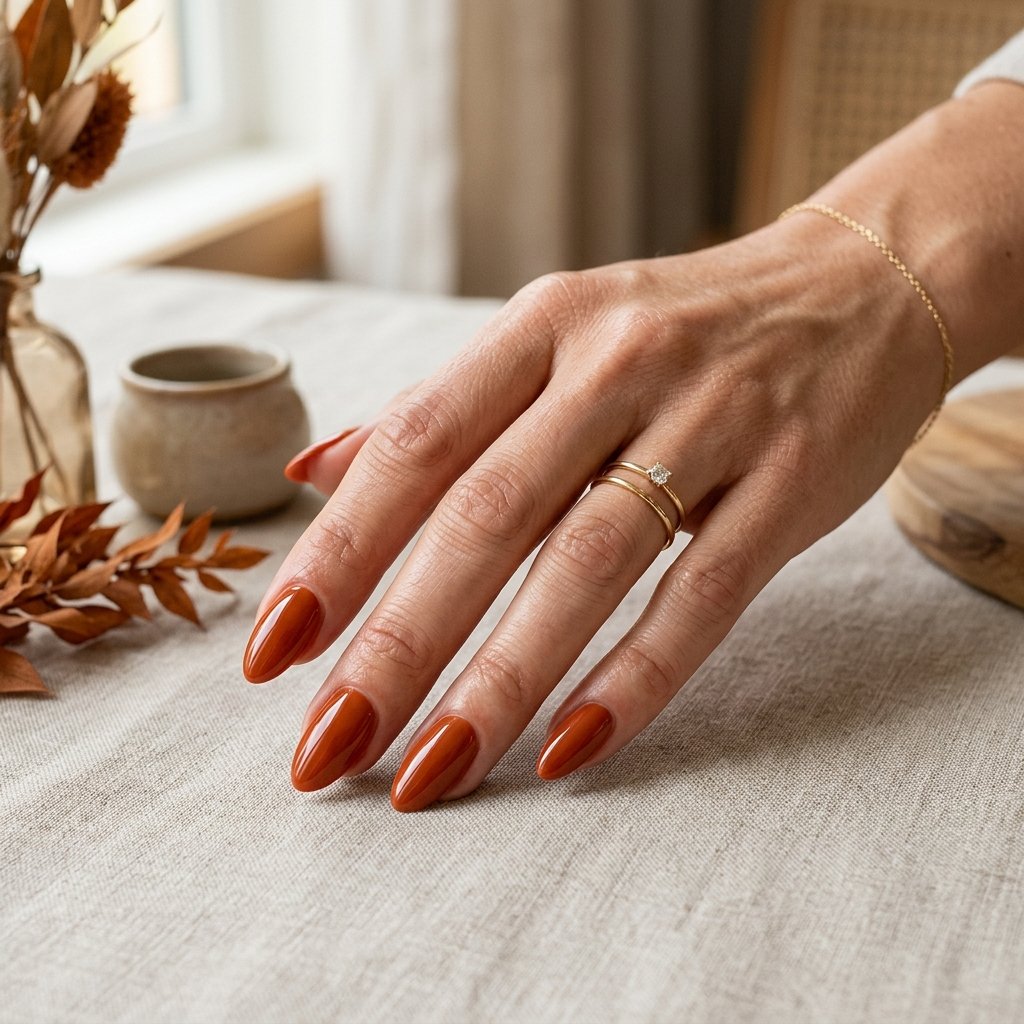 Burnt Orange Nails