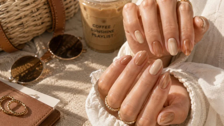 Neutral August Nails