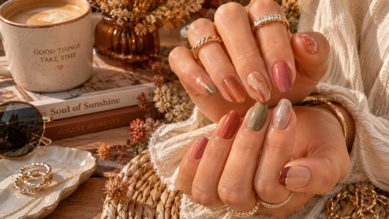 August Transition Nails