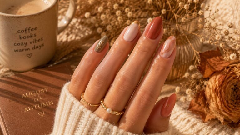 Early Fall August Nails