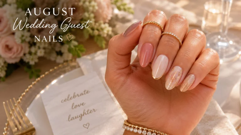 August Wedding Guest Nails