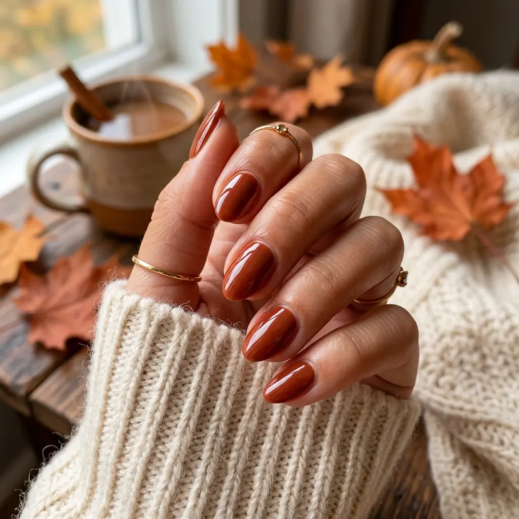 Cinnamon Spice Nails