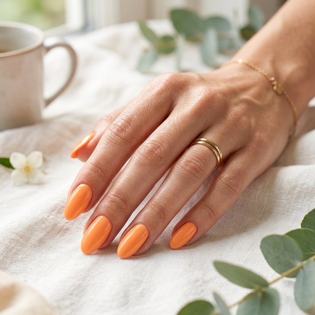 Creamsicle Orange Nails