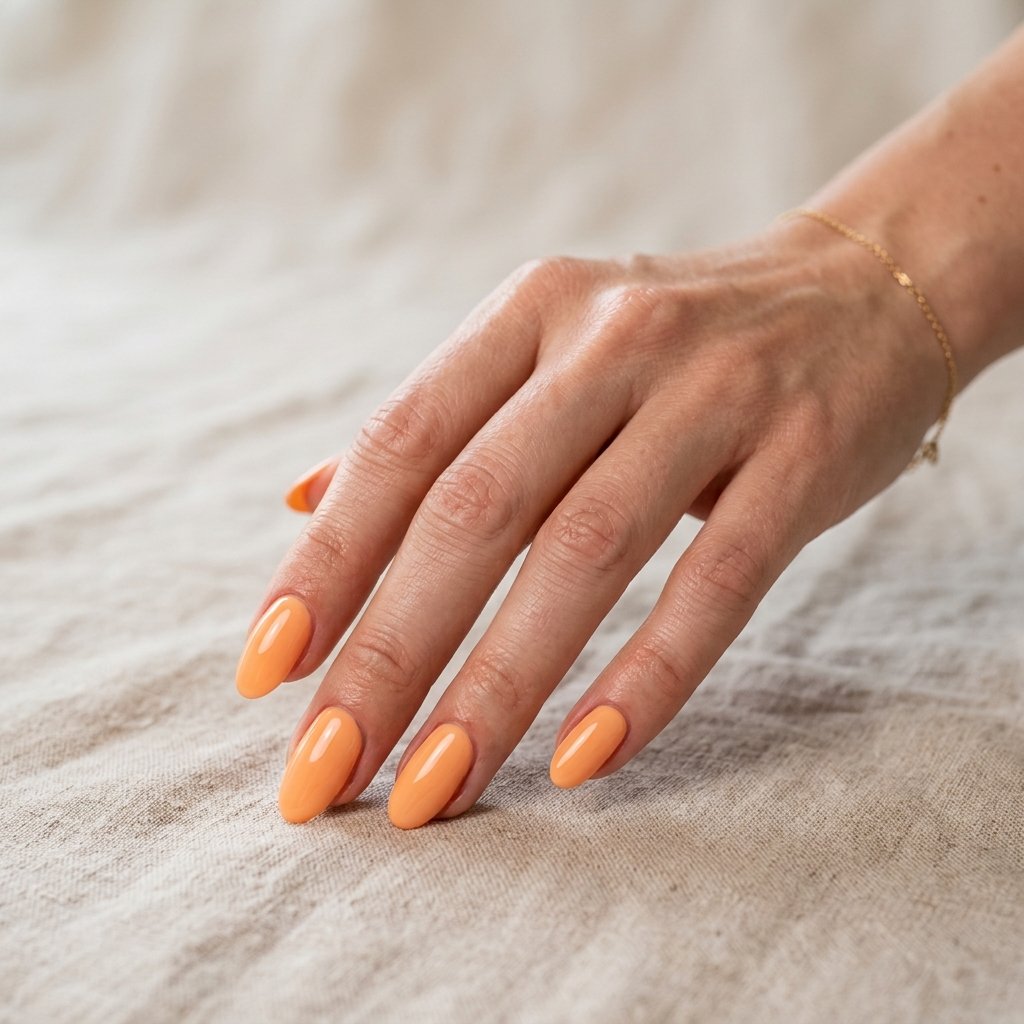 Creamsicle Orange Nails