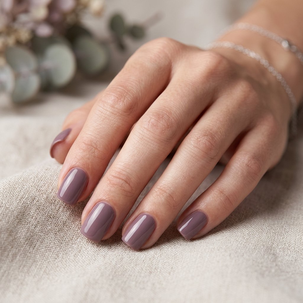 Dusty Mauve Nails