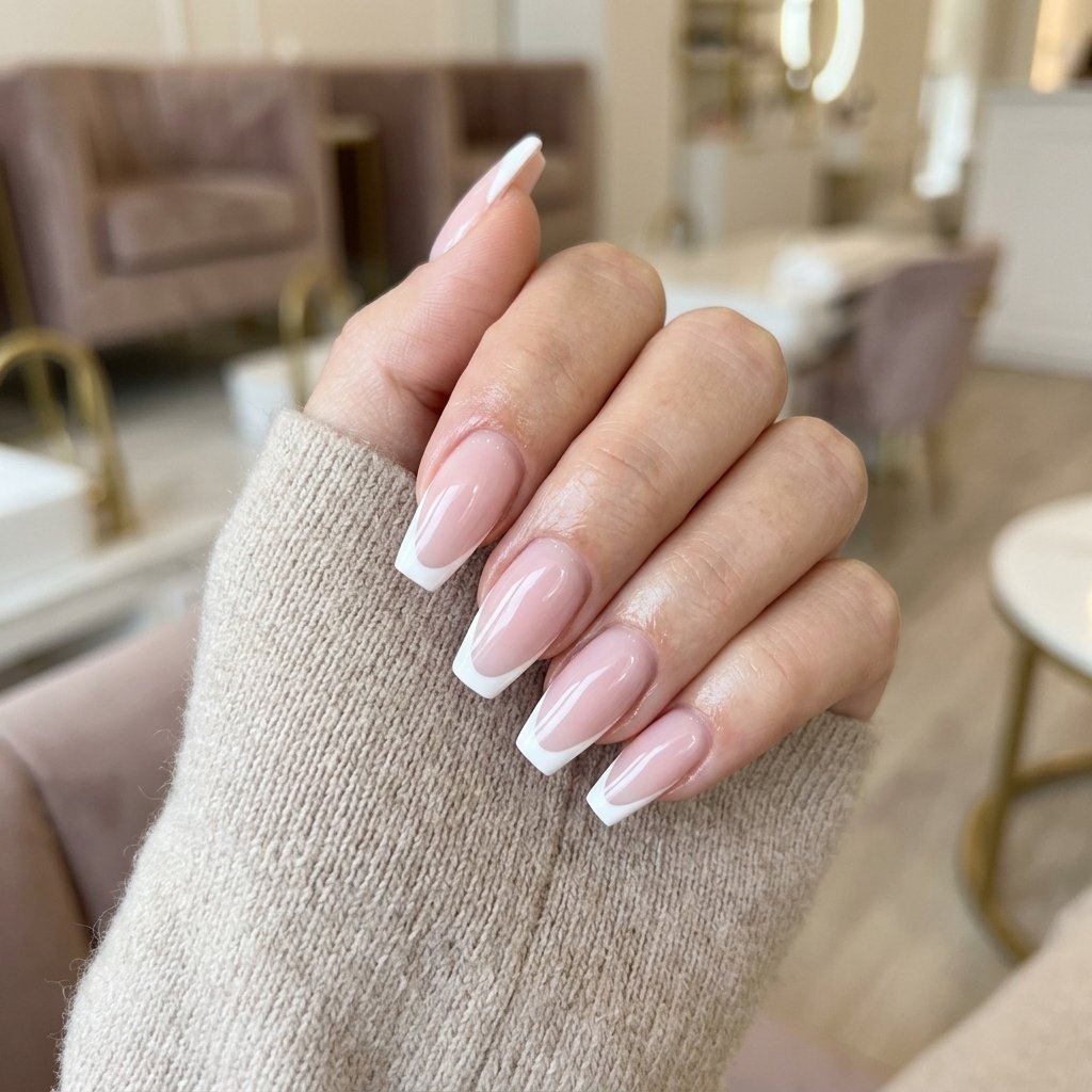 French Tip Acrylic Nails