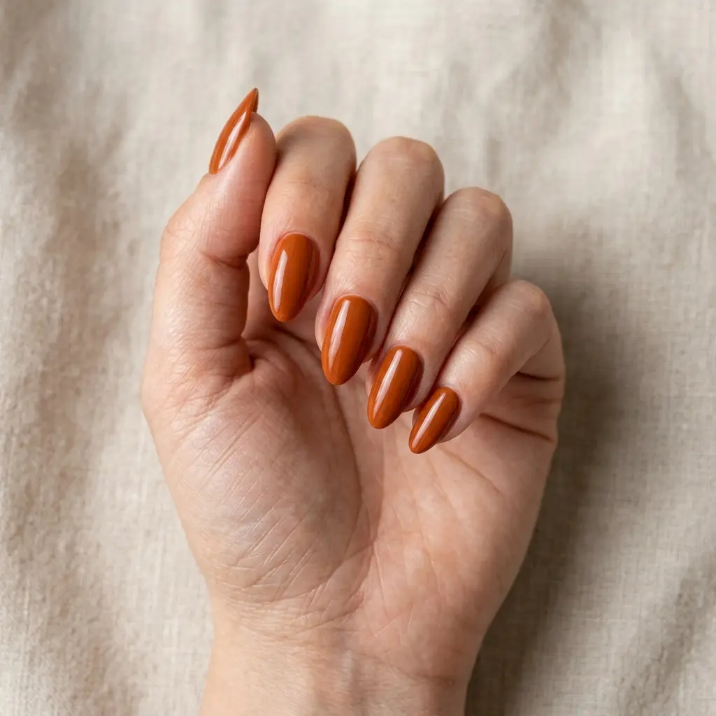 Burnt Orange Nails