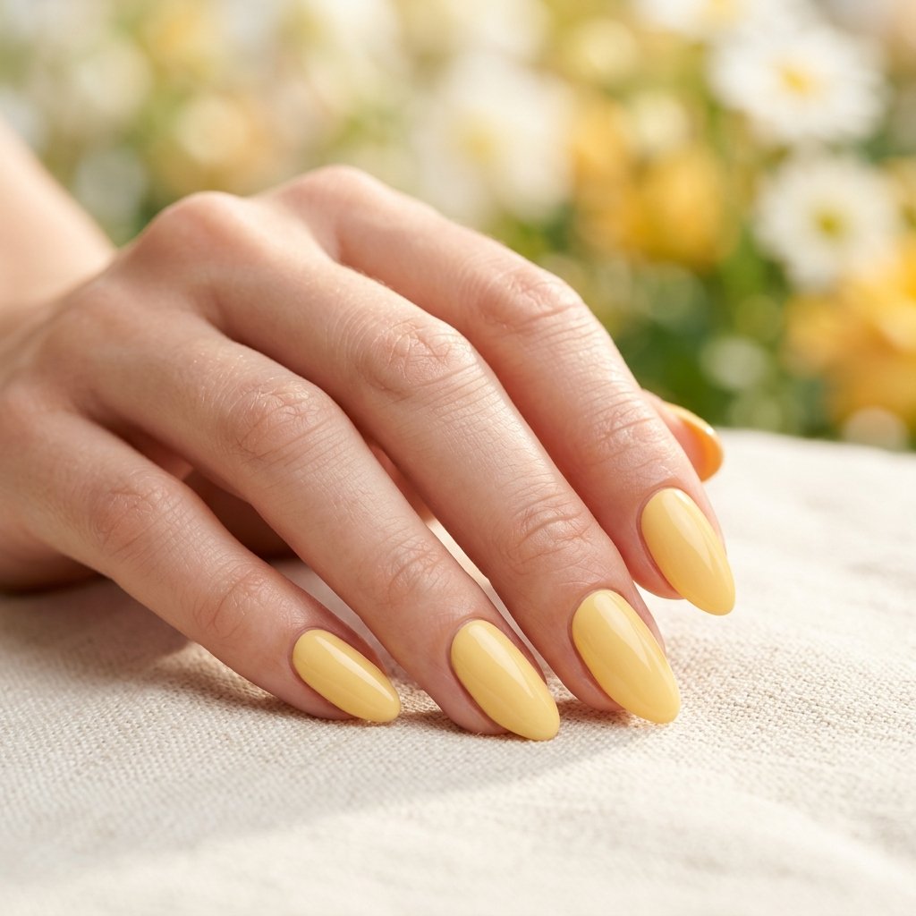 Butter Yellow Nails