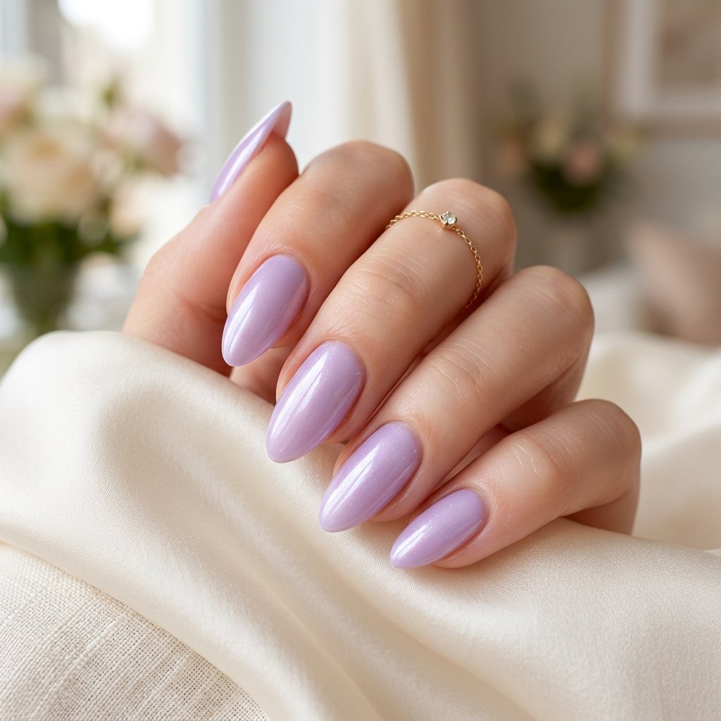 Lavender Glow Nails