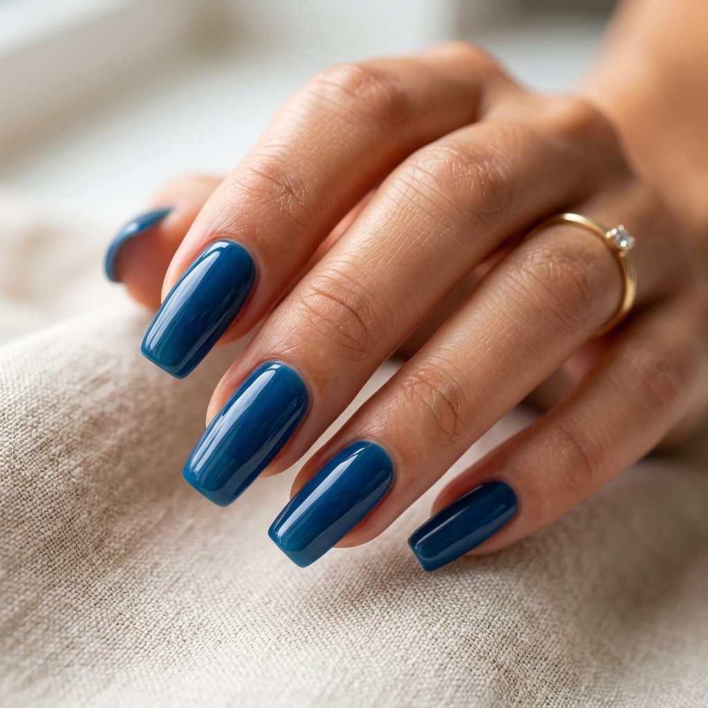 Ocean Blue Acrylic Nails