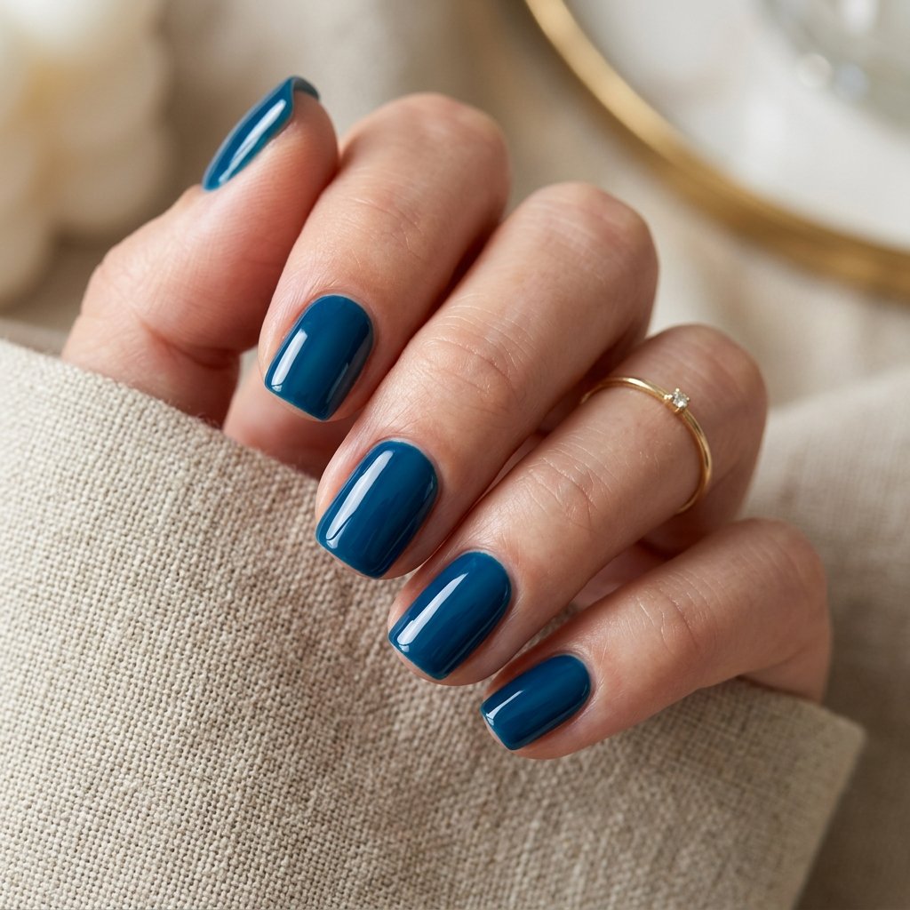 Ocean Blue Nails