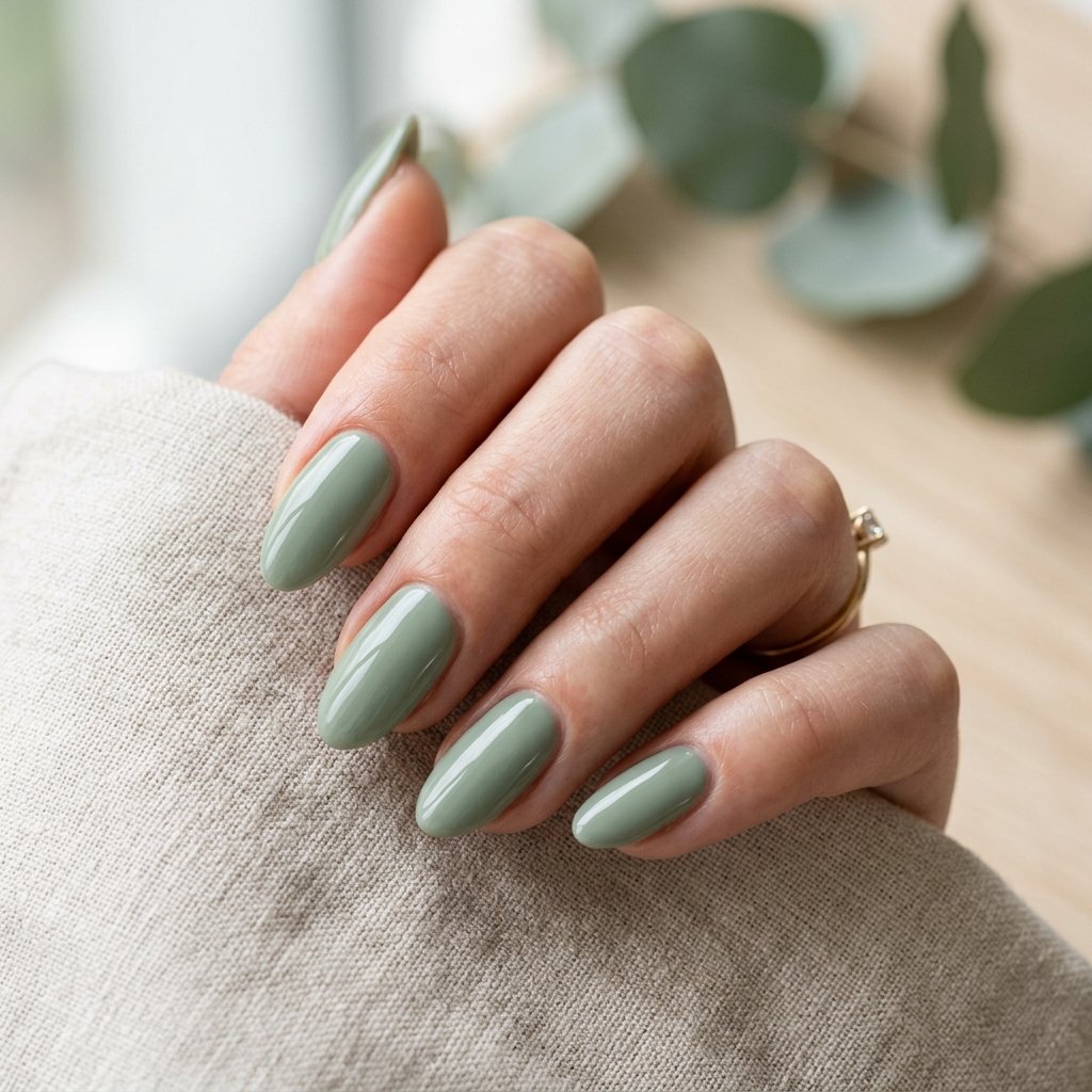 Sage Green Nails
