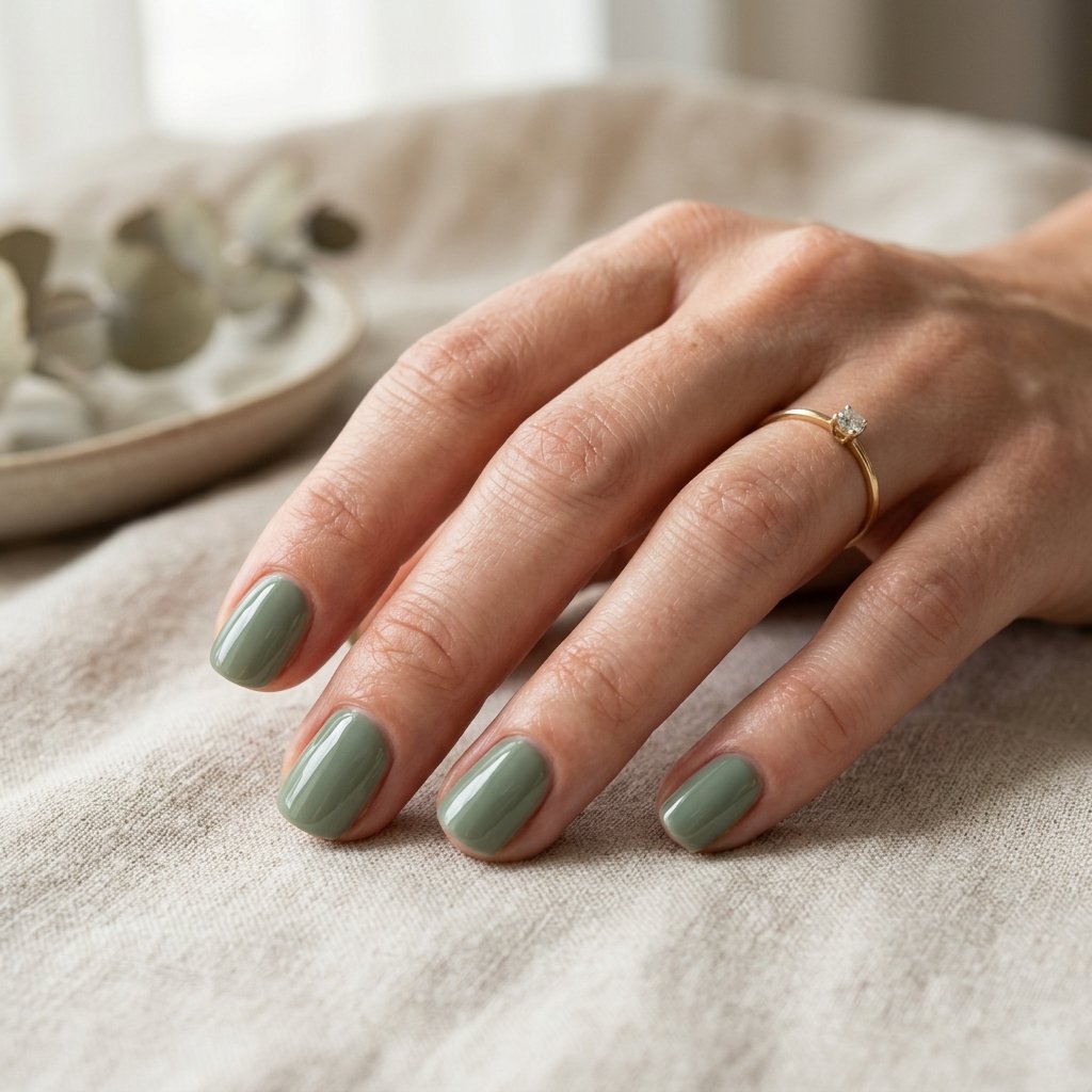 Sage Green Nails