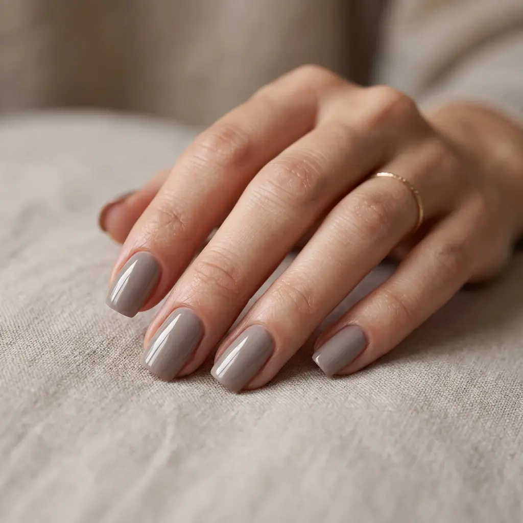 Soft Taupe Nails