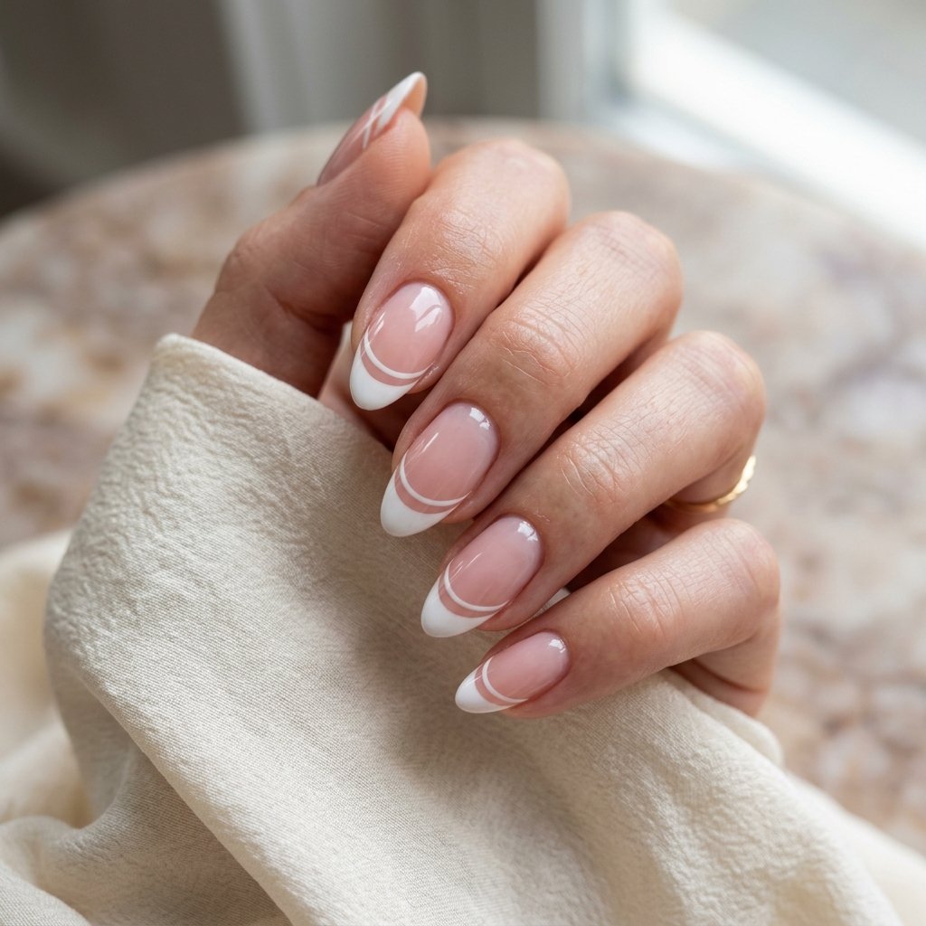 Double Line French Tips