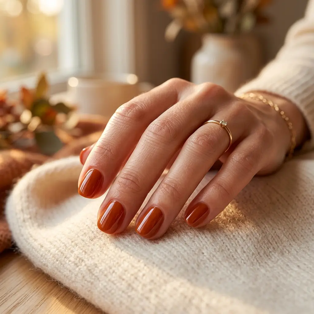 Burnt Orange Nails