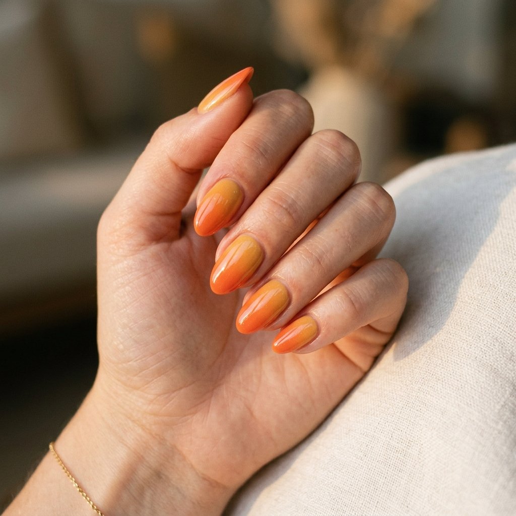 Sunset Ombre Nails