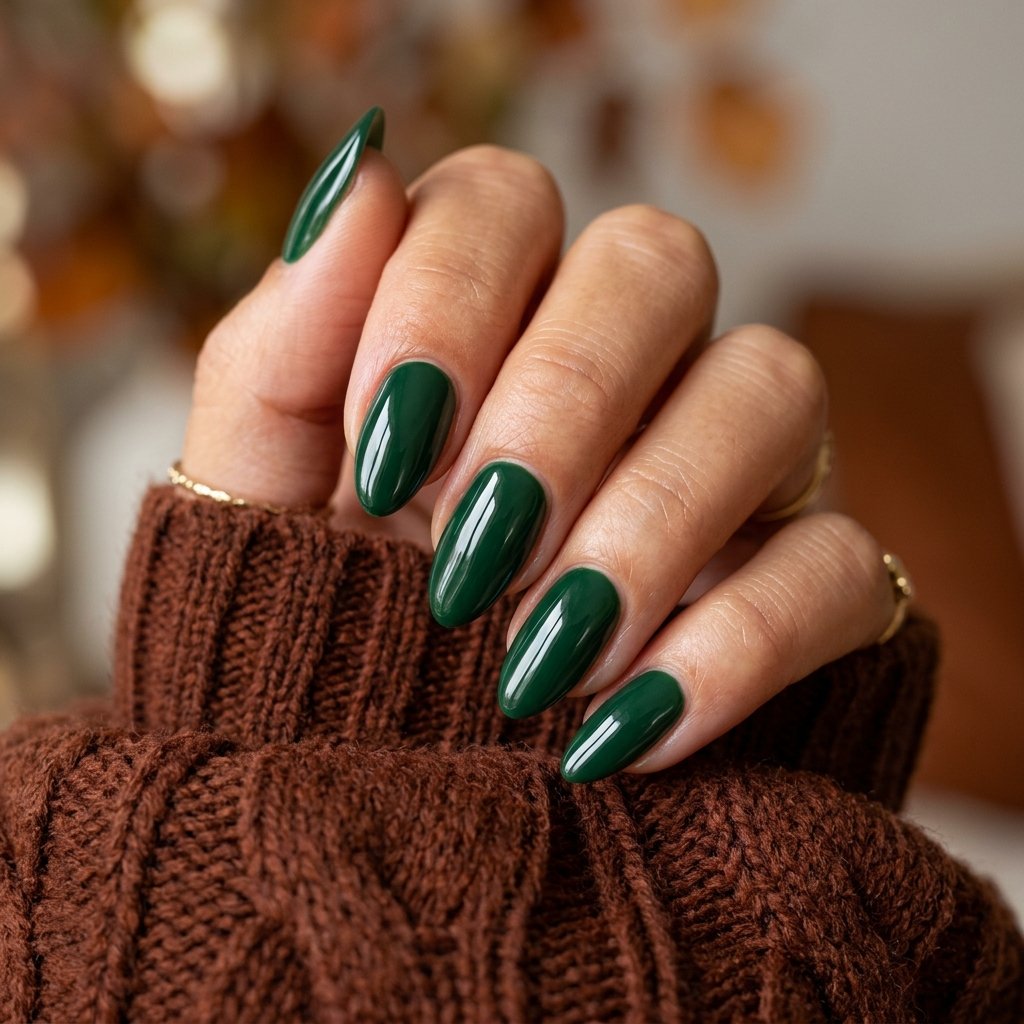 Forest Green Nails
