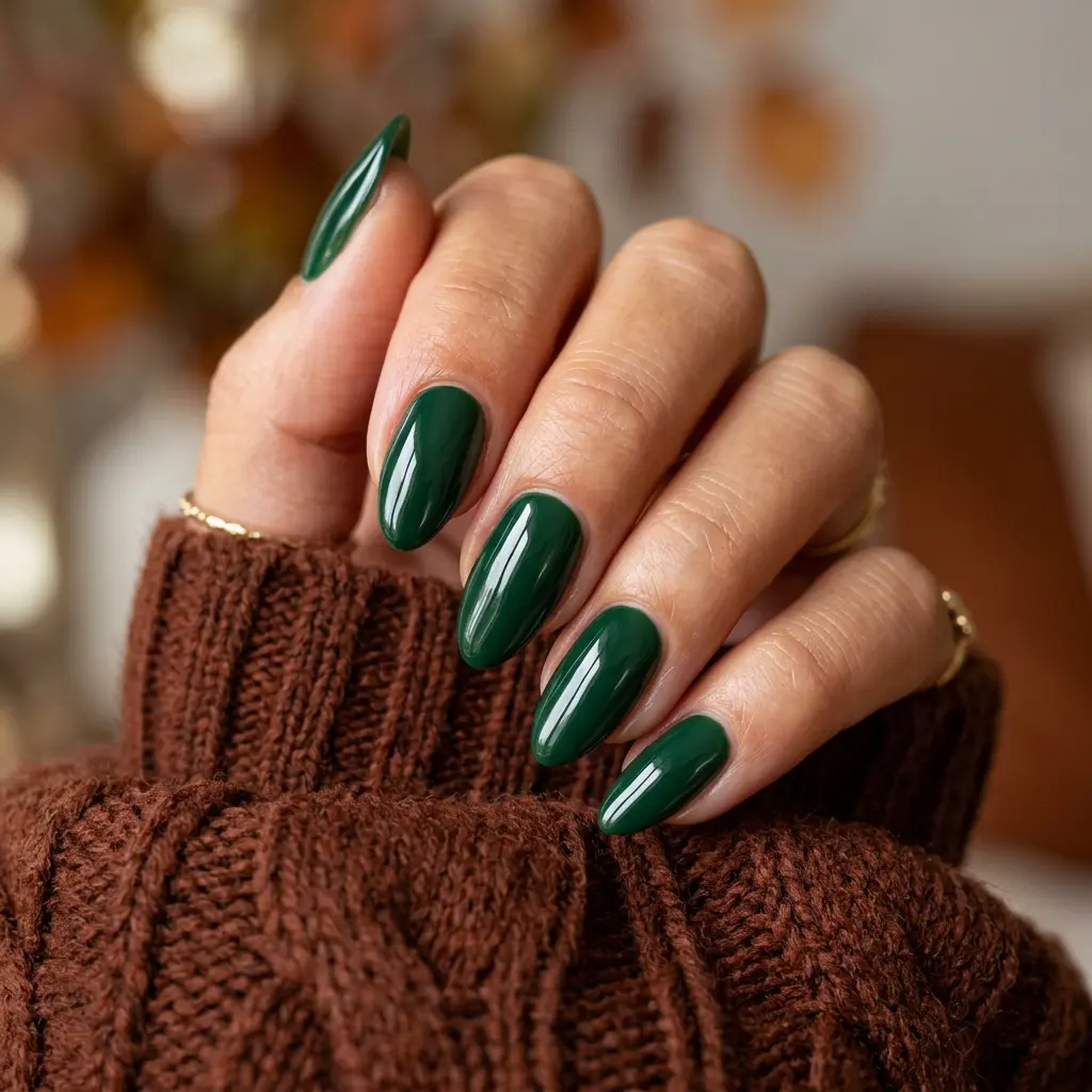 Forest Green Nails