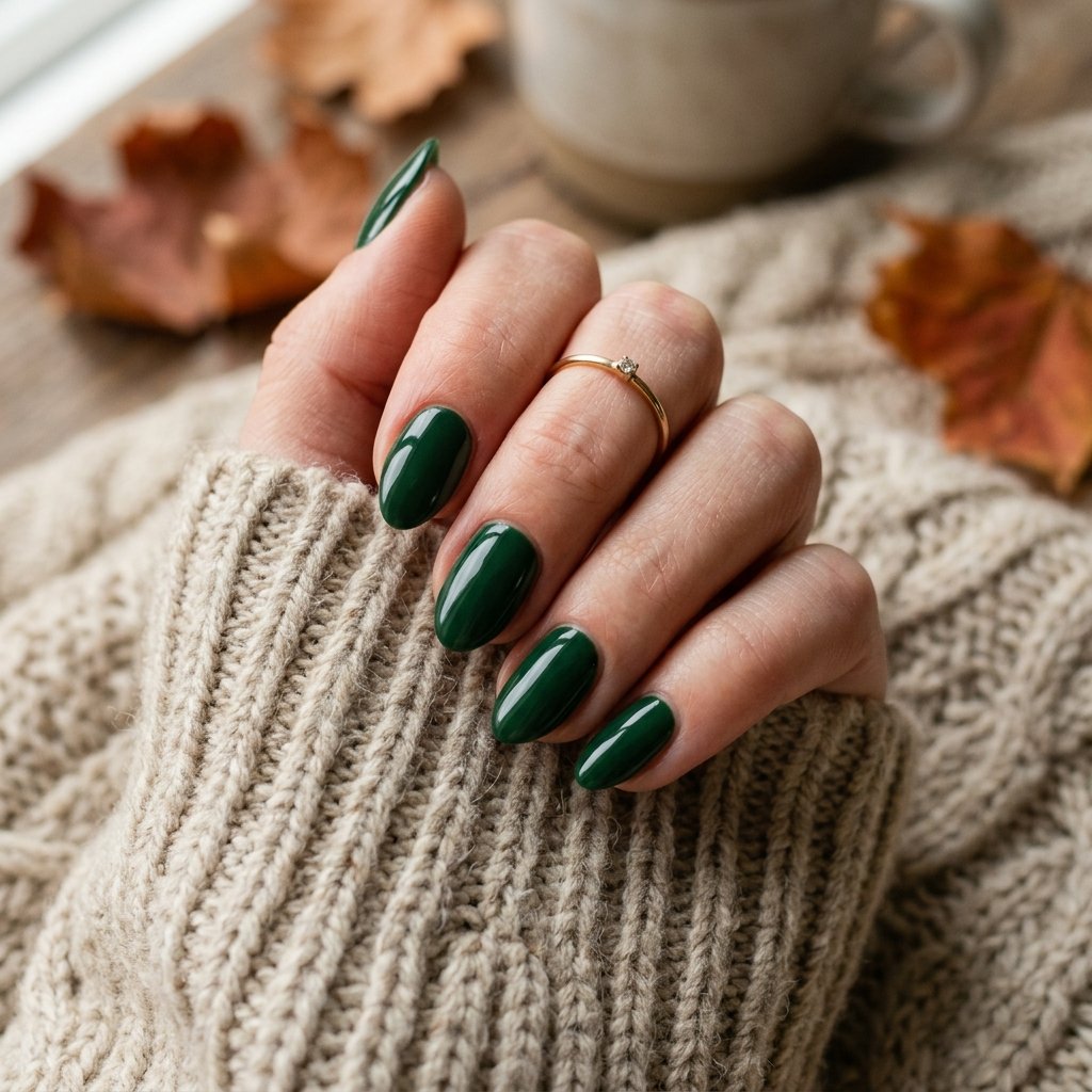 Forest Green Nails