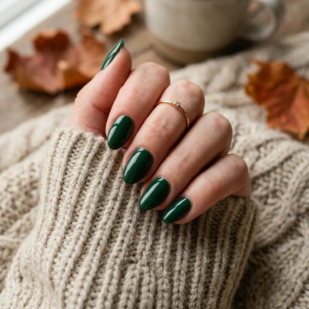 Forest Green Nails